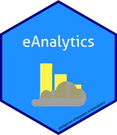 eAnalytics hex sticker